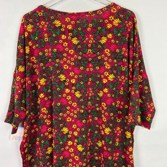 NWT LuLaRoe Printed Irma Tunic T-Shirt 2XL - Picture 6 of 9